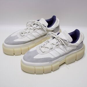 Adidas Ivy Park Super Sleek Chunky Platform Shoe White Gray Men Sz 11 (Women 12)